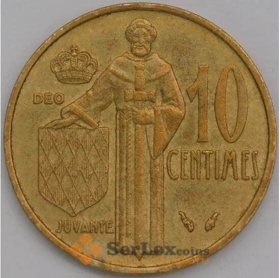 Монако монета 10 сантим 1979 КМ142 AU арт. 43209