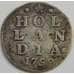 Монета Нидерланды 2 стивера 1758 КМ48 F Серебро арт. 5154