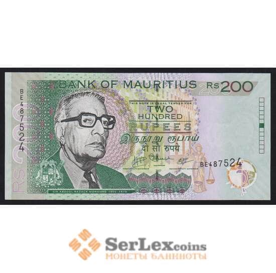 Маврикий 200 рупий 2007 Р57b UNC арт. 53205