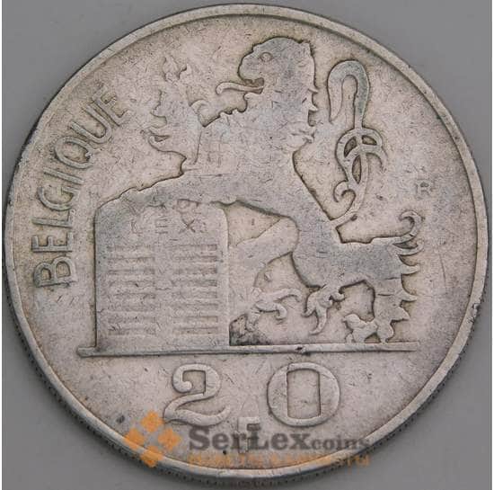 Бельгия 20 франков 1950 КМ140 VF Belgique  арт. 16191