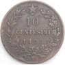 Италия 10 чентезимо 1893 B/I КМ27 VF арт. 38363