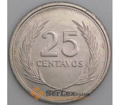 Сальвадор монета 25 сентаво 1994 КМ157b UNC арт. 44996