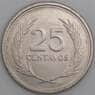 Сальвадор монета 25 сентаво 1994 КМ157b UNC арт. 44996