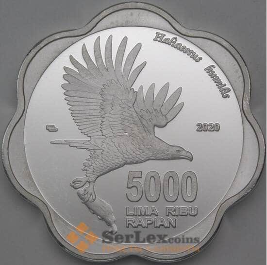 Натуна 5000 рупий 2020 Prooflike UNUSUAL Орлан арт. 26289