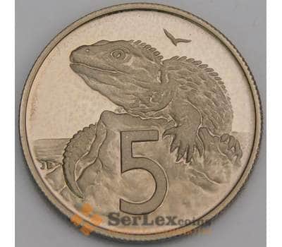 Новая Зеландия 5 центов 1981 КМ34 Proof арт. 46601