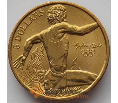 Монета Австралия 5 долларов 2000 КМ370 BU Триатлон Олимпиада Сидней (J05.19) арт. 17207