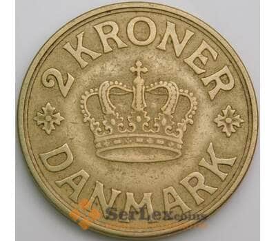 Дания монета 2 кроны 1936 КМ825 VF арт. 49519