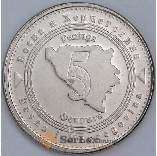 Босния и Герцеговина 5 фенингов 2008 КМ121 UNC арт. 57433