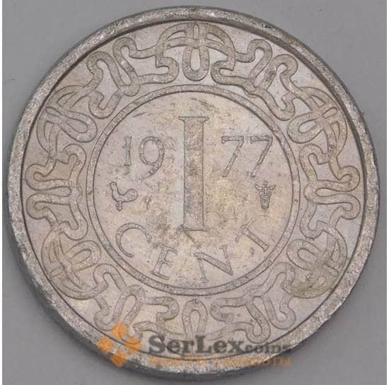 Суринам монета 1 цент 1977 КМ11а АU арт. 41479
