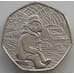 Монета Великобритания 50 пенсов 2018 aUNC Медвежонок Паддингтон вокзал арт. 14368