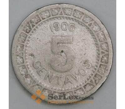 Мексика 5 сентаво 1906 КМ421 F арт. 56155