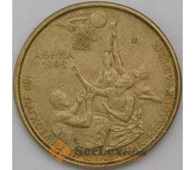 Монета Греция 100 драхм 1998 КМ170 VF Баскетбол арт. 28307