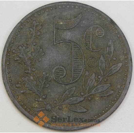 Алжир 5 сантимов 1917 TnA3 VF арт. 55141 Алжир 5 сантимов 1917 TnA3 VF арт. 55141