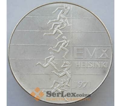Монета Финляндия 10 марок 1971 КМ52 UNC Серебро Легкая атлетика (J05.19) арт. 14898