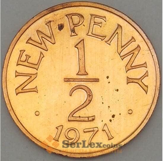 Гернси 1/2 пенни 1971 КМ20 Proof (n17.19) арт. 20020