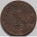 Монета Германия 1 пфенниг 1874 C КМ1 VF (J05.19) арт. 15078