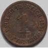 Германия 1 пфенниг 1874 C КМ1 VF (J05.19) арт. 15078