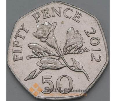 Монета Гернси 50 пенсов 2012 КМ156 XF-AU арт. 38499