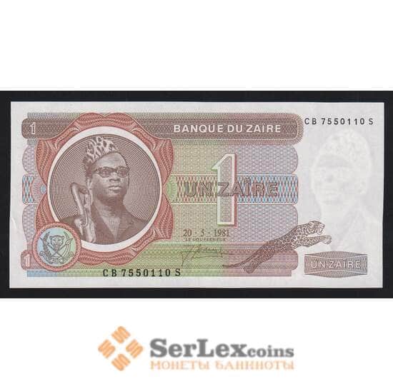 Заир 1 заир 1981 Р19b aUNC арт. 54752 Заир 1 заир 1981 Р19b aUNC арт. 54752