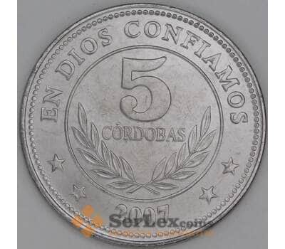 Никарагуа 5 кордоба 2007 КМ90а UNC арт. 54165