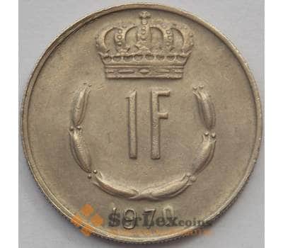 Монета Люксембург 1 франк 1970 КМ55 XF (J05.19) арт. 16207