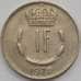Монета Люксембург 1 франк 1970 КМ55 XF (J05.19) арт. 16207