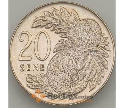 Монета Самоа 20 сене 2002 КМ133 UNC (J05.19) арт. 18110