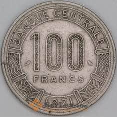 Чад 100 франков 1971 КМ2 F арт. 54775