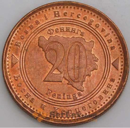 Босния и Герцеговина монета 20 фенигов 1998 КМ116 аUNC арт. 45518