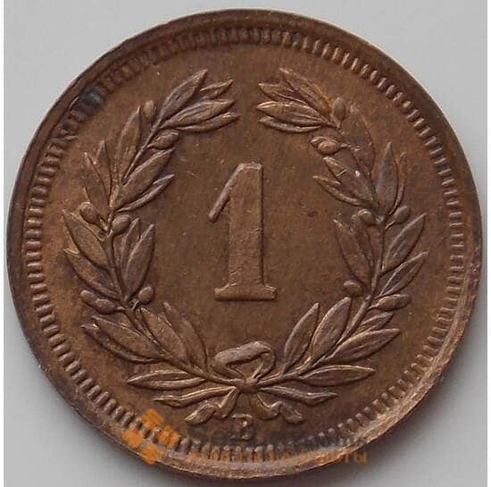 Швейцария 1 раппен 1930 КМ3 aUNC арт. 11837
