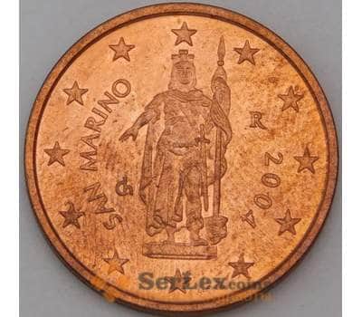 Монета Сан-Марино 2 цента 2004 BU наборная арт. 28757