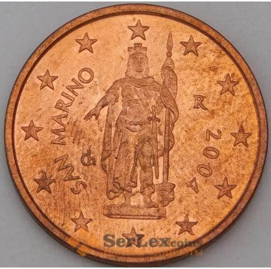 Сан-Марино 2 цента 2004 BU наборная арт. 28757