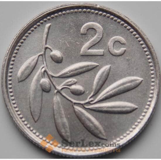 Мальта 2 цента 1991-2007 КМ94 UNC арт. 5409