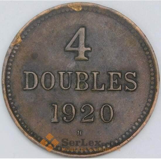 Гернси 4 дубля 1920 КМ13 XF арт. 5497
