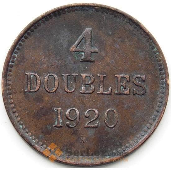 Гернси 4 дубля 1920 КМ13 XF арт. 5497