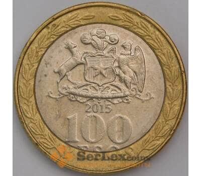 Монета Чили 100 песо 2015 КМ236 XF арт. 39578