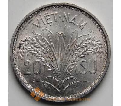 Монета Вьетнам 20 cу 1953 КМ2 UNC арт. 6270