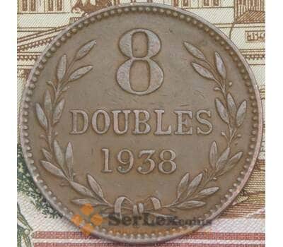 Монета Гернси 8 дублей 1938 КМ14 XF арт. 6311
