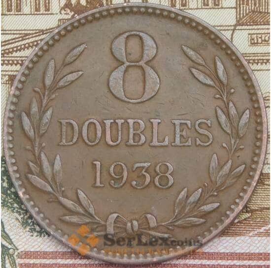 Гернси 8 дублей 1938 КМ14 XF арт. 6311
