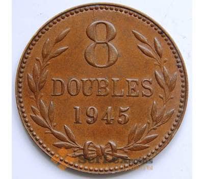 Монета Гернси 8 дублей 1945 КМ14 XF арт. 6308