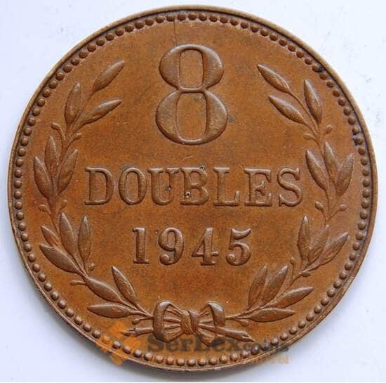 Гернси 8 дублей 1945 КМ14 XF арт. 6308