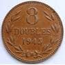 Гернси 8 дублей 1945 КМ14 XF арт. 6308