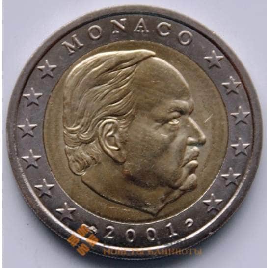 Монако 2 евро 2001 КМ174 UNC арт. 6418