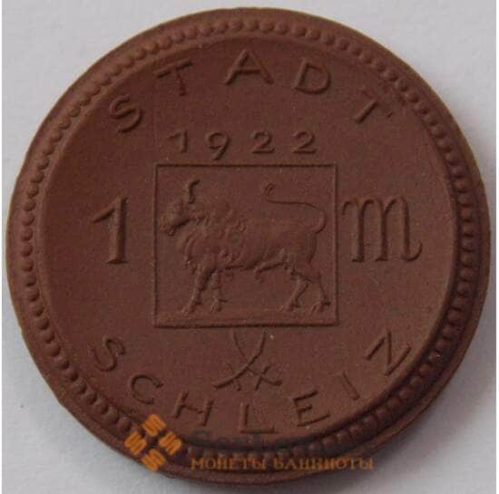 Германия Нотгельд 1 марка 1922 Шлайц Schleiz Керамика (J05.19) арт. 17904