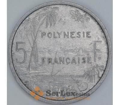Французская Полинезия 5 франков 1965 КМ4 VF арт. 56788