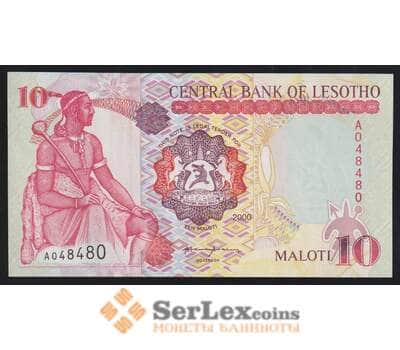 Лесото 10 малоти 2000 Р15а UNC арт. 52310