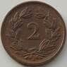 Швейцария 2 раппен 1937 КМ4 XF+ арт. 13183