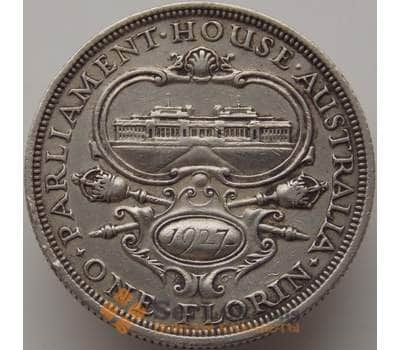 Монета Австралия 1 флорин 1927 КМ31 VF Открытие здания парламента в Канберре арт. 9293