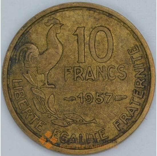 Франция 10 Франков 1957 КМ915 VF-XF арт. 56231