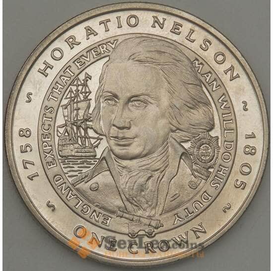Фолклендские острова 1 крона 2006 КМ101 BU Нельсон (ОС) арт. 21457